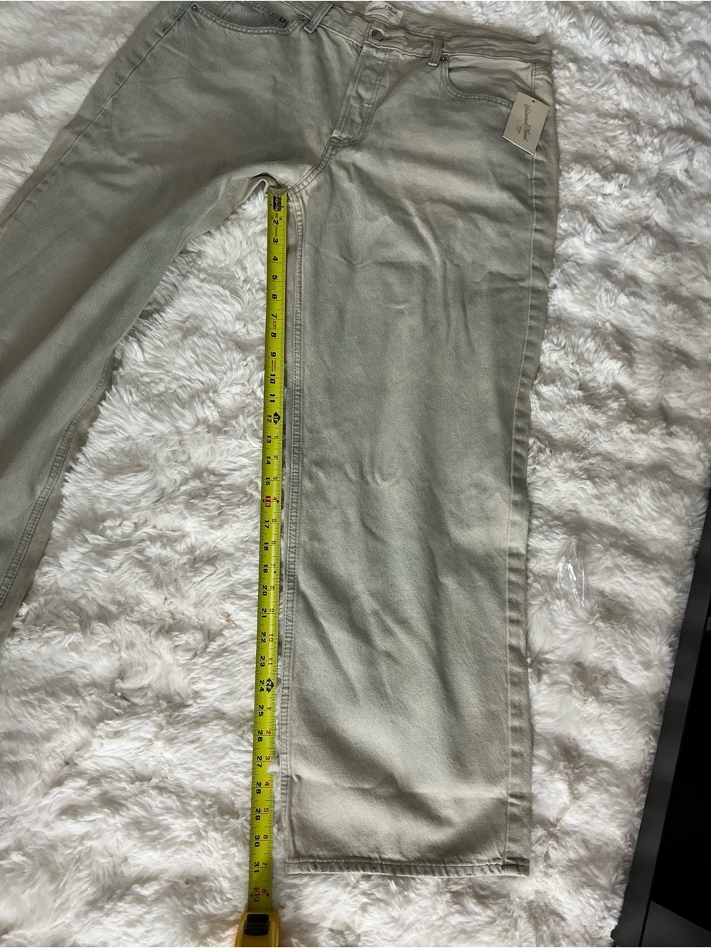 Plus-Size Wide Leg Jeans in Light Sage - Women Jeans - Picture 6 of 8